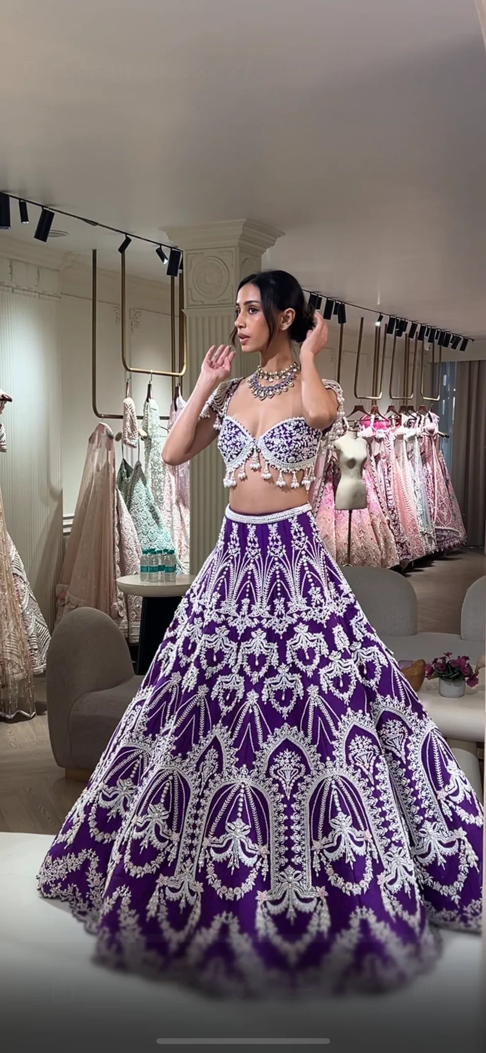 Amethyst lehenga